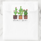 Sticker Carré Cute Watercolor Cactus (Sac)