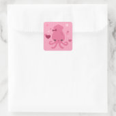 Sticker Carré Cutie de calmar (Sac)