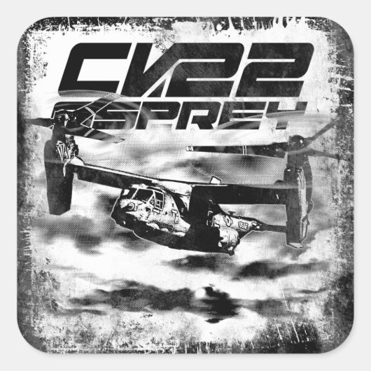 Sticker Carré CV-22 OSPREY (Devant)