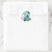 Sticker Carré Cyan Boho (Sac)