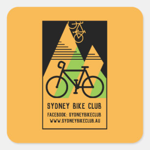 Sticker Carré Cyclisme Australie