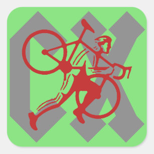 Sticker Carré Cyclocross
