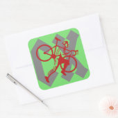 Sticker Carré Cyclocross (Enveloppe)