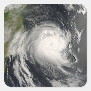 Sticker Carré Cyclone tropical Favio approchant la Mozambique