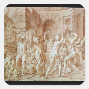 Sticker Carré Cyclops dans la forge du Vulcan