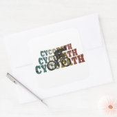 Sticker Carré Cycopath - Vélo de Montagne - Cyclisme Drôle (Enveloppe)