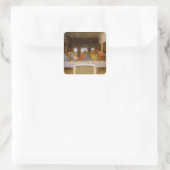 Sticker Carré Da Vinci Dernier Supper Fine Art Classic (Sac)