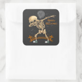 Sticker Carré Dabbing Skeleton (Sac)