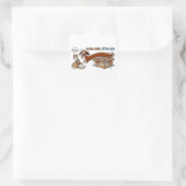 Sticker Carré Dachshund Extra Long et Extra Mignon (Sac)