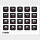 Sticker Carré Daddy Gift World Greatest Papa (Feuille)