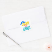 Sticker Carré Daddy You Rock (Enveloppe)