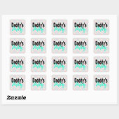 Sticker Carré Daddy's Darling (Feuille)