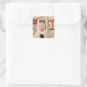 Sticker Carré Daddy's Room, 1895 par Carl Larsson (Sac)