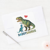 Sticker Carré Daddysaurus (Enveloppe)