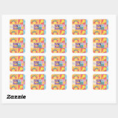 Sticker Carré DAFFY DUCK™ & TWEETY™ - Motif de fierté (Feuille)