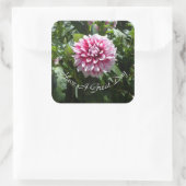 Sticker Carré Dahlia rose (Sac)
