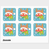 Sticker Carré Daimon holiday (Feuille)