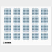 Sticker Carré Daisy Bleue (Feuille)
