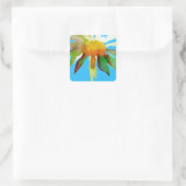 Sticker Carré Daisy Blue Fleur d'Art Moderne (Sac)