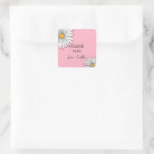 Sticker Carré Daisy inky art modifiable (Sac)