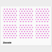 Sticker Carré Daisy rose (Feuille)