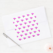 Sticker Carré Daisy rose (Enveloppe)