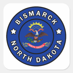 Sticker Carré Dakota de Bismarck