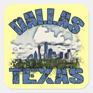 Sticker Carré Dallas, Texas