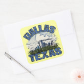 Sticker Carré Dallas, Texas (Enveloppe)