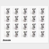 Sticker Carré Dalmatien (Feuille)