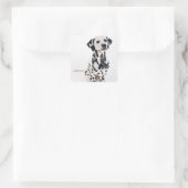 Sticker Carré Dalmatien (Sac)