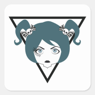 Sticker Carré dame