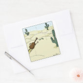 Sticker Carré Dampit in Desert Violin Viola Cello Dessin (Enveloppe)