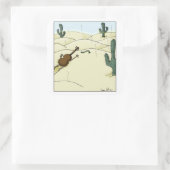 Sticker Carré Dampit in Desert Violin Viola Cello Dessin (Sac)