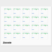 Sticker Carré Dancing Dreidels Hanoukka Tags cadeaux (Feuille)