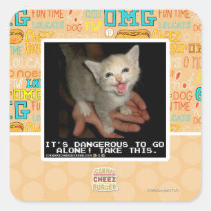 Sticker Carré dangereux