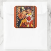 Sticker Carré Dangers de la pompe (Sac)