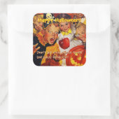 Sticker Carré Dangers de la pompe | Douce dent | Halloween (Sac)