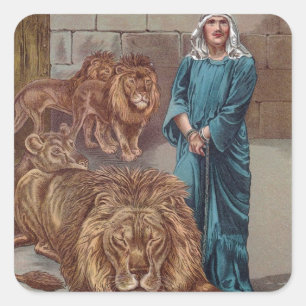 Sticker Carré Daniel Lions Den