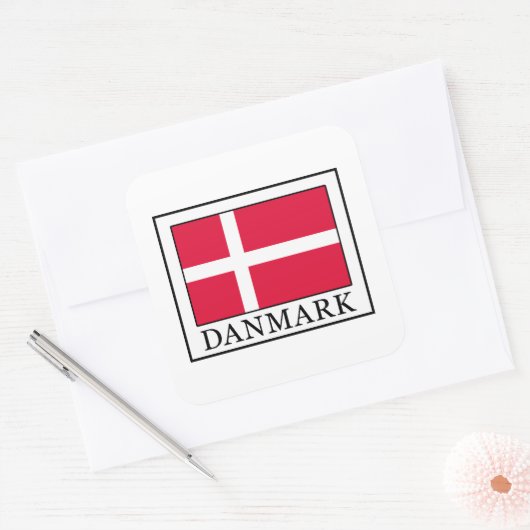 Sticker Carré Danmark (Enveloppe)