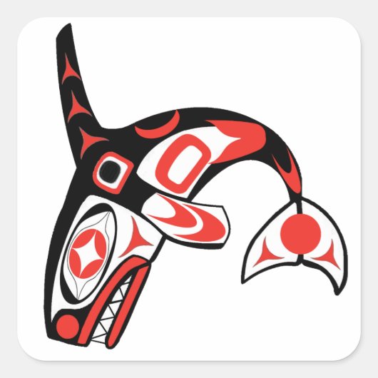 STICKER CARRÉ DANS LES EAUX PROFONDES (Devant)