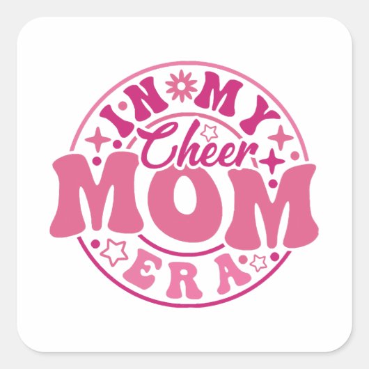 Sticker Carré Dans mon époque de mère joyeuse (Devant)