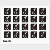 Sticker Carré Danse (Feuille)