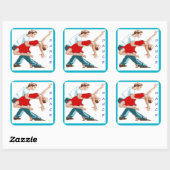 STICKER CARRÉ DANSE (Feuille)