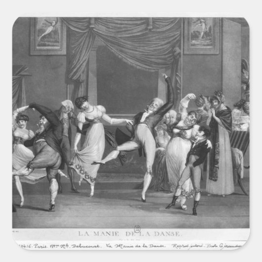 Sticker Carré Danse, 1809 (Devant)