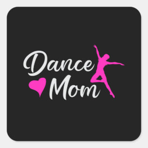 Sticker Carré Danse Amour Danser Fête Sport Danser Danser Drôle
