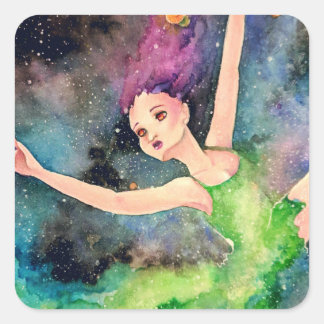Sticker Carré Danse Avec l'Univers