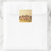 Sticker Carré Danse de Buffalo, c.1832 (Sac)