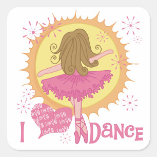 Sticker Carré Danse de love