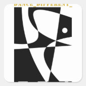 STICKER CARRÉ DANSE_DIFFÉRENTE_ (Devant)